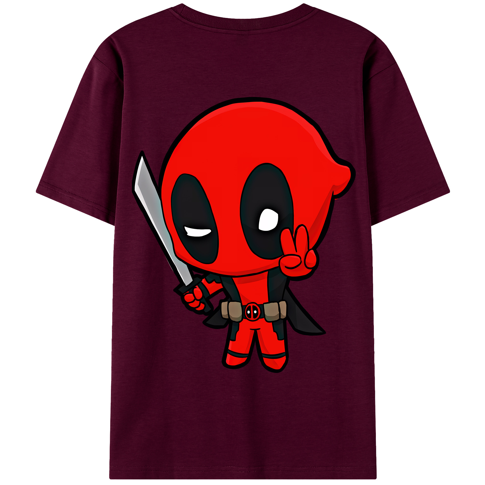 （画像用） Deadpool デッドプール レディース半袖Tシャツ(バックプリント)